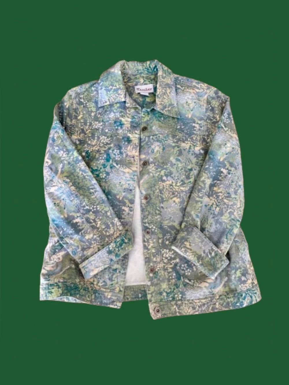 Floral canvas jacket
